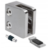 UCHWYT DO SZKŁA SZYBY BALUSTRADY INOX 45x45 płaski słupek z podporą