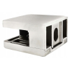 UCHWYT DO SZKŁA SZYBY BALUSTRADY INOX 45x45 płaski słupek z podporą