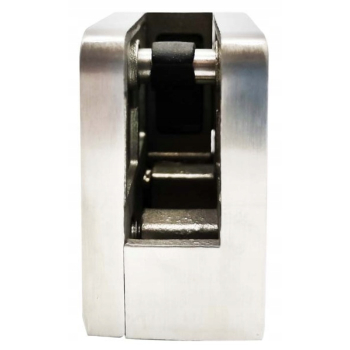 UCHWYT DO SZKŁA SZYBY BALUSTRADY INOX 45x45 płaski słupek z podporą