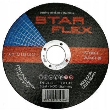 Tarcza do cięcia metalu 125x1 mm mocna