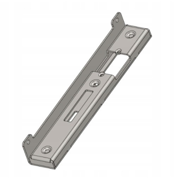 Kaseta elektrozaczepu do furtki 40x17 CZARNA 9005